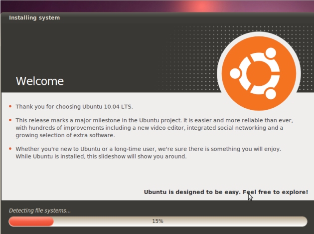 install ubuntu 10.4